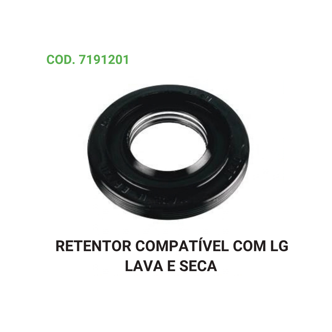 RETENTOR DE REPOSIÇÃO – COMPATÍVEL COM EQUIPAMENTOS LG – REFERÊNCIA DE APLICAÇÃO: 0257