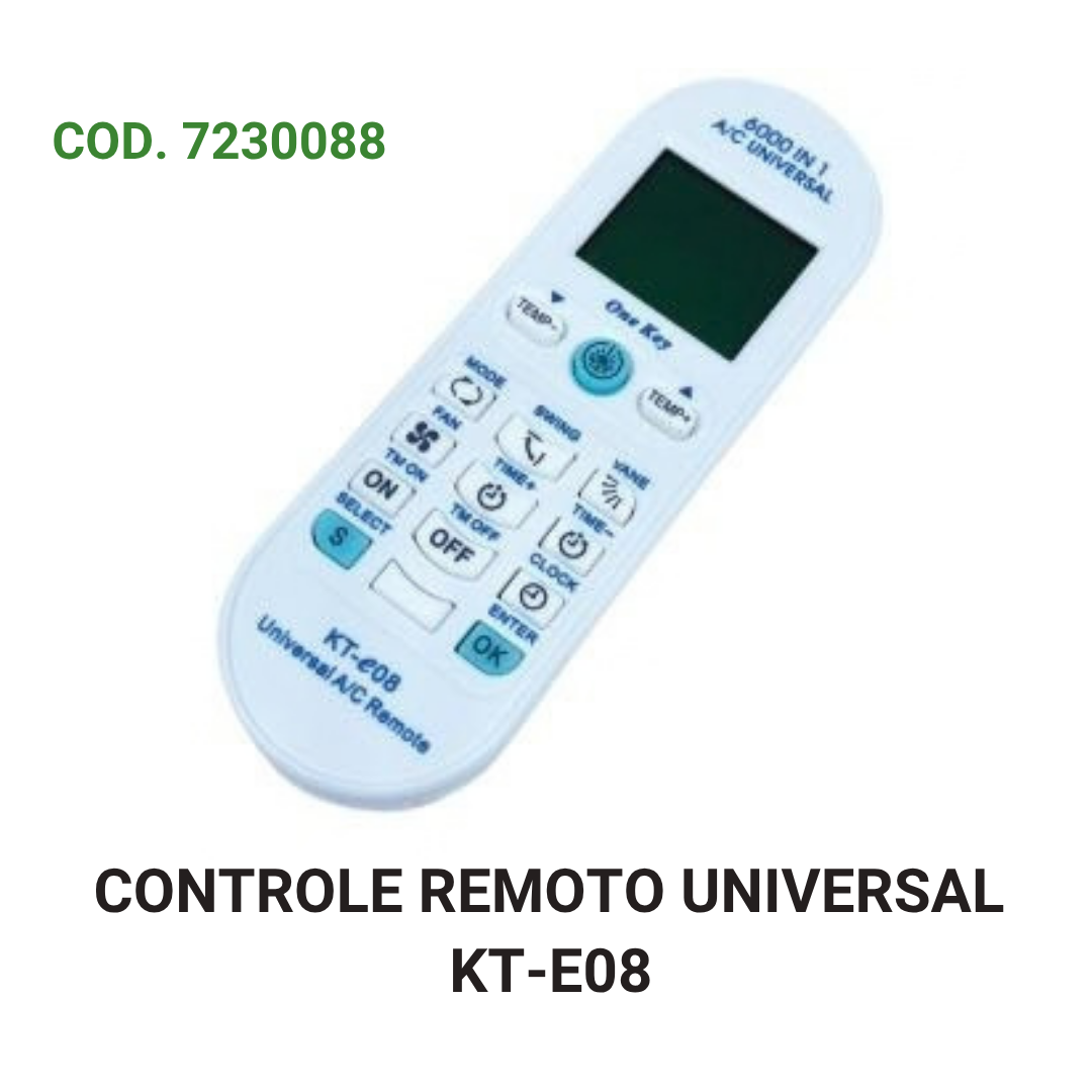 CONTROLE REMOTO UNIVERSAL KT-E08