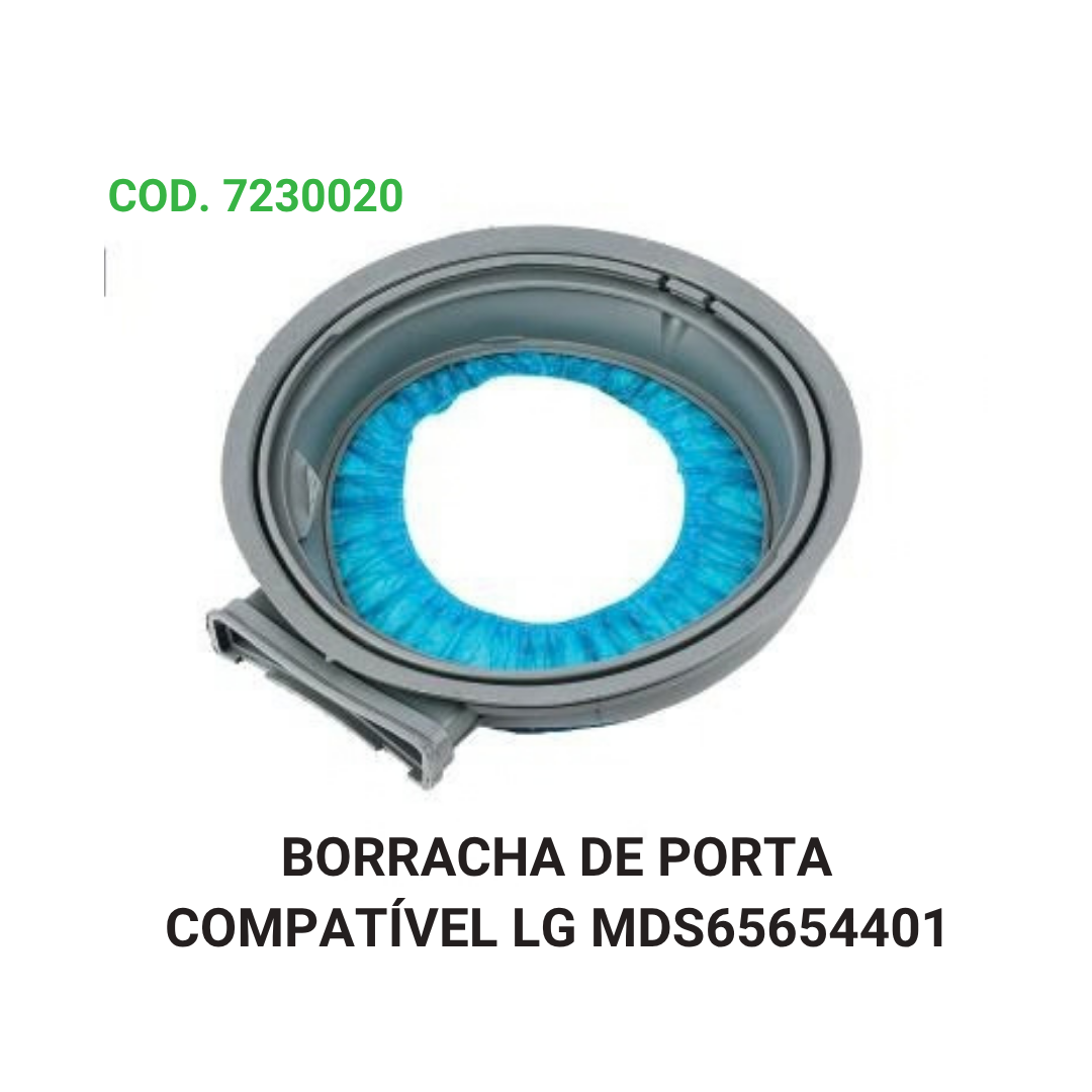 BORRACHA DE PORTA DE REPOSIÇÃO ALADO – COMPATÍVEL COM EQUIPAMENTOS LG – REFERÊNCIA DE APLICAÇÃO: MDS65654401
