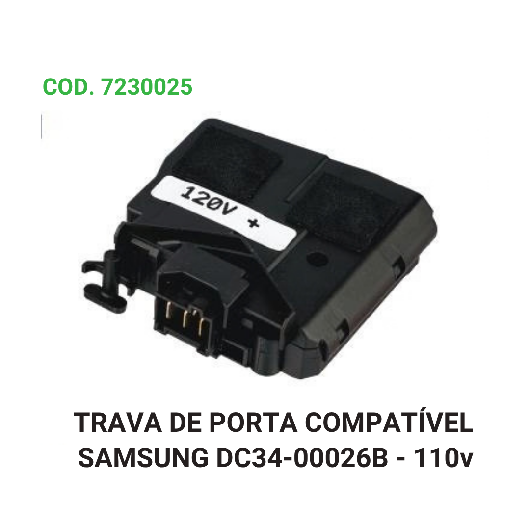 TRAVA DE PORTA COMPATÍVEL SAMSUNG DC34-00026B - 110v
