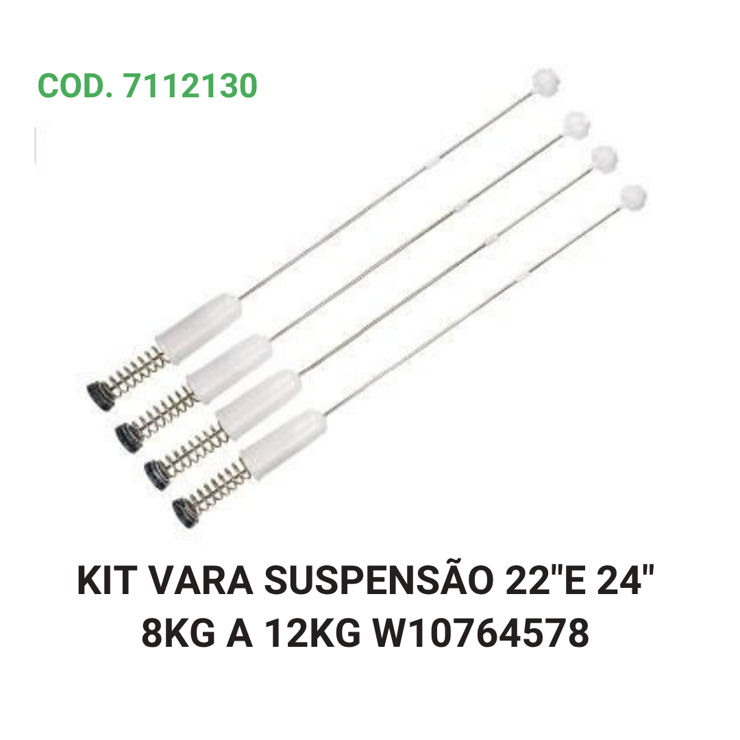 KIT VARA SUSPENSÃO 22"E 24" 8KG A 12KG W10764578