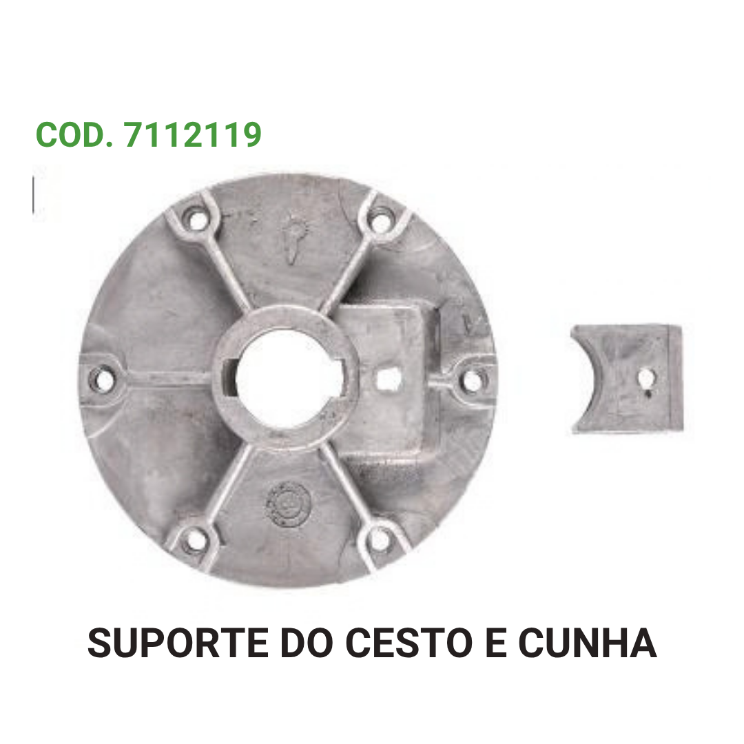 SUPORTE DO CESTO E CUNHA